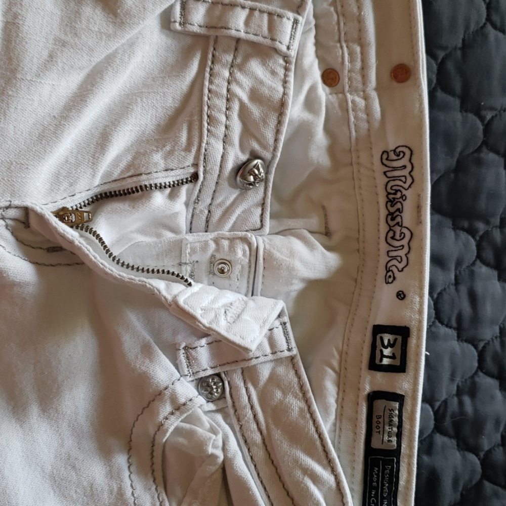 Miss me white jeans